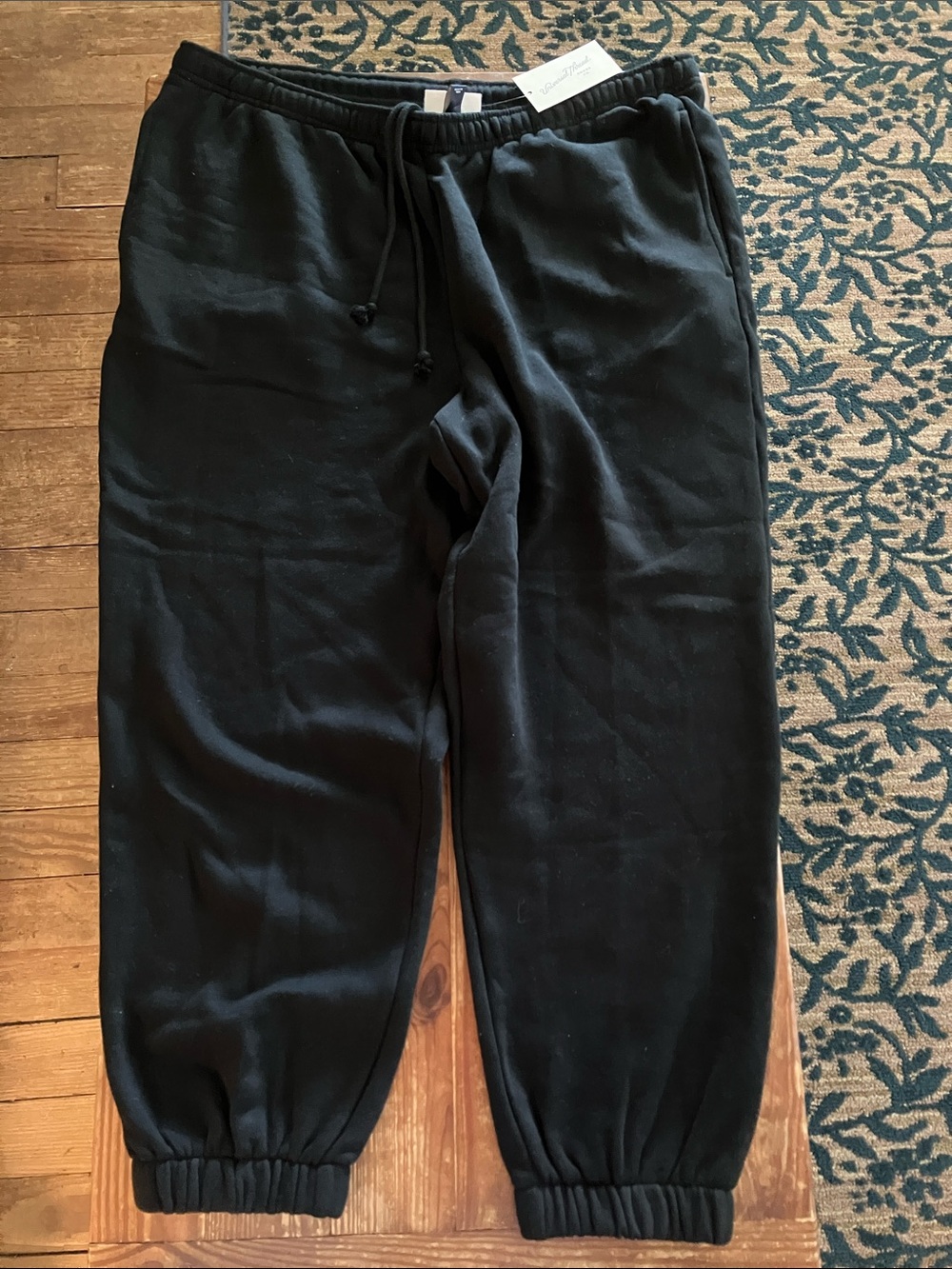 Men's Black Fleece Jogger Pants - Comfort Fit